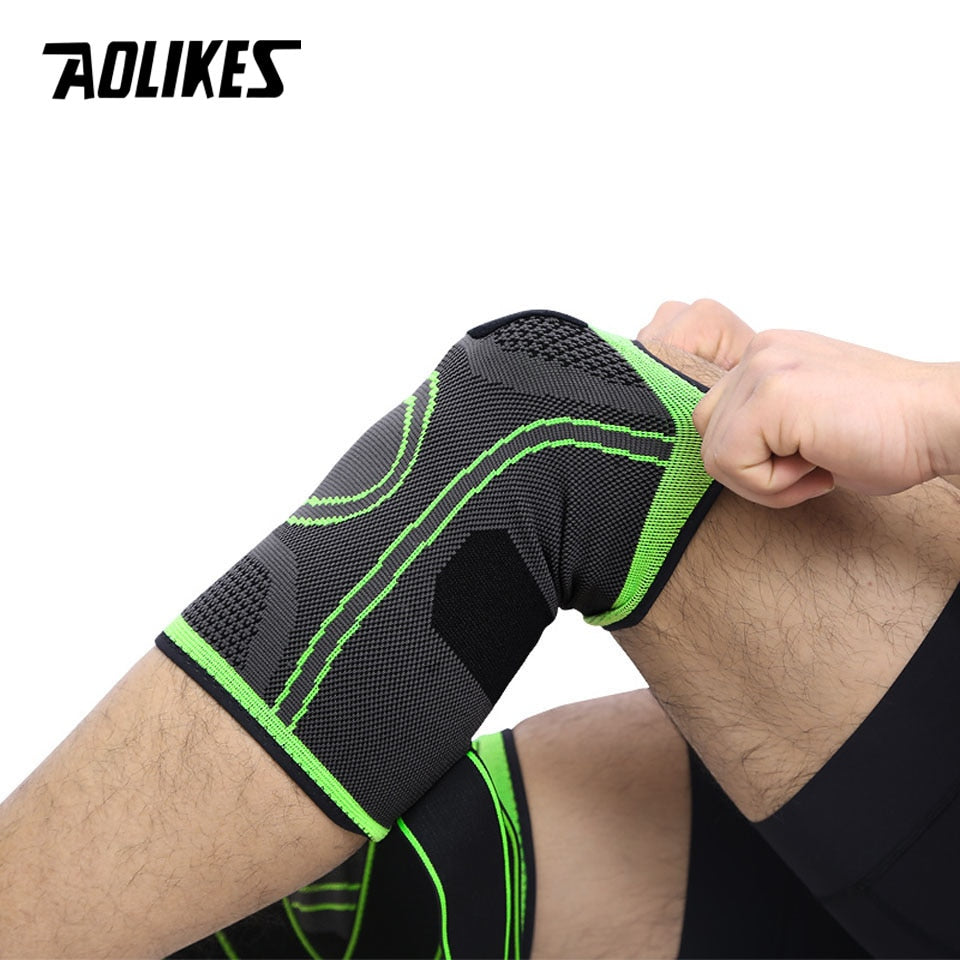 AOLIKES 1PCS 2021 Knee Support Professional Protective Sports Knee Pad Breathable Bandage Knee Brace Basketball Tennis Cycling