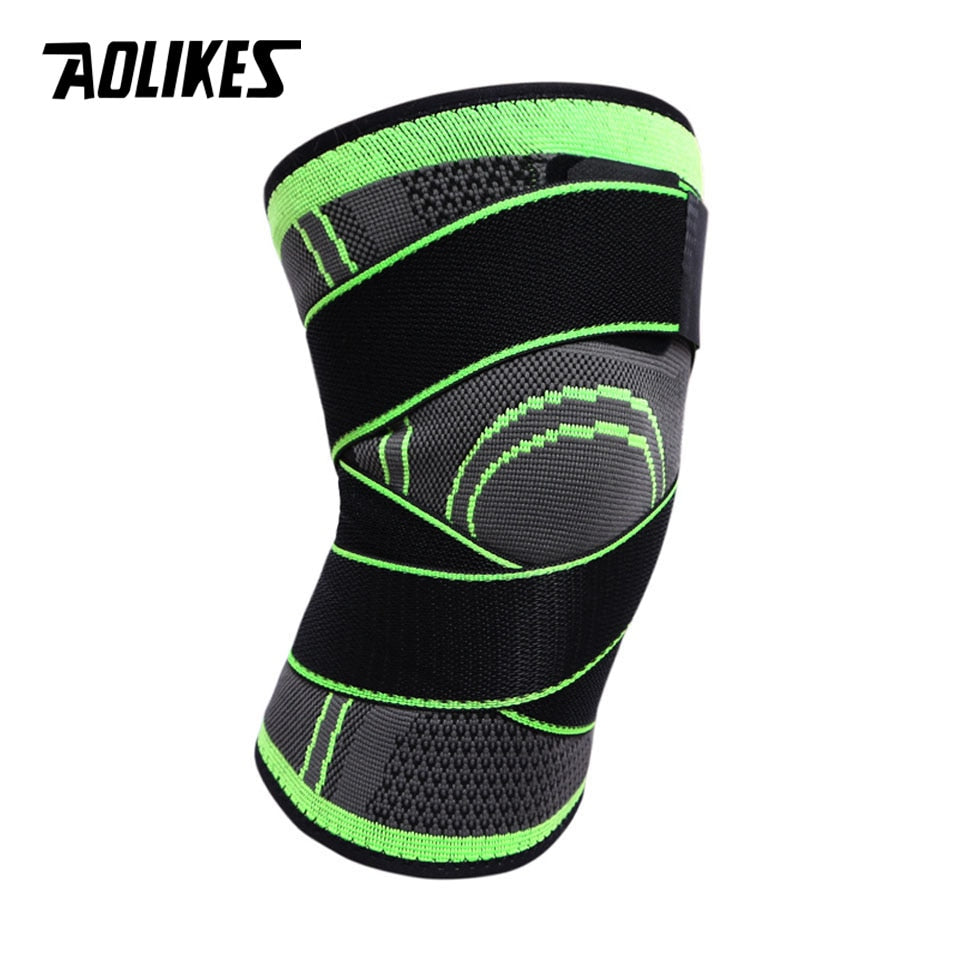 AOLIKES 1PCS 2021 Knee Support Professional Protective Sports Knee Pad Breathable Bandage Knee Brace Basketball Tennis Cycling