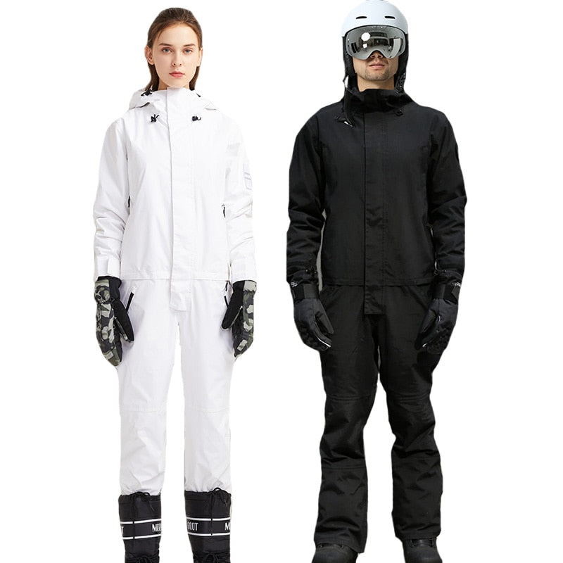 New Jumpsuit  Snowboard Waterproof Outerwear High Quality Mountain Snow  Men And Women Skiing Jackets +Pants Outdoor Ski Suits